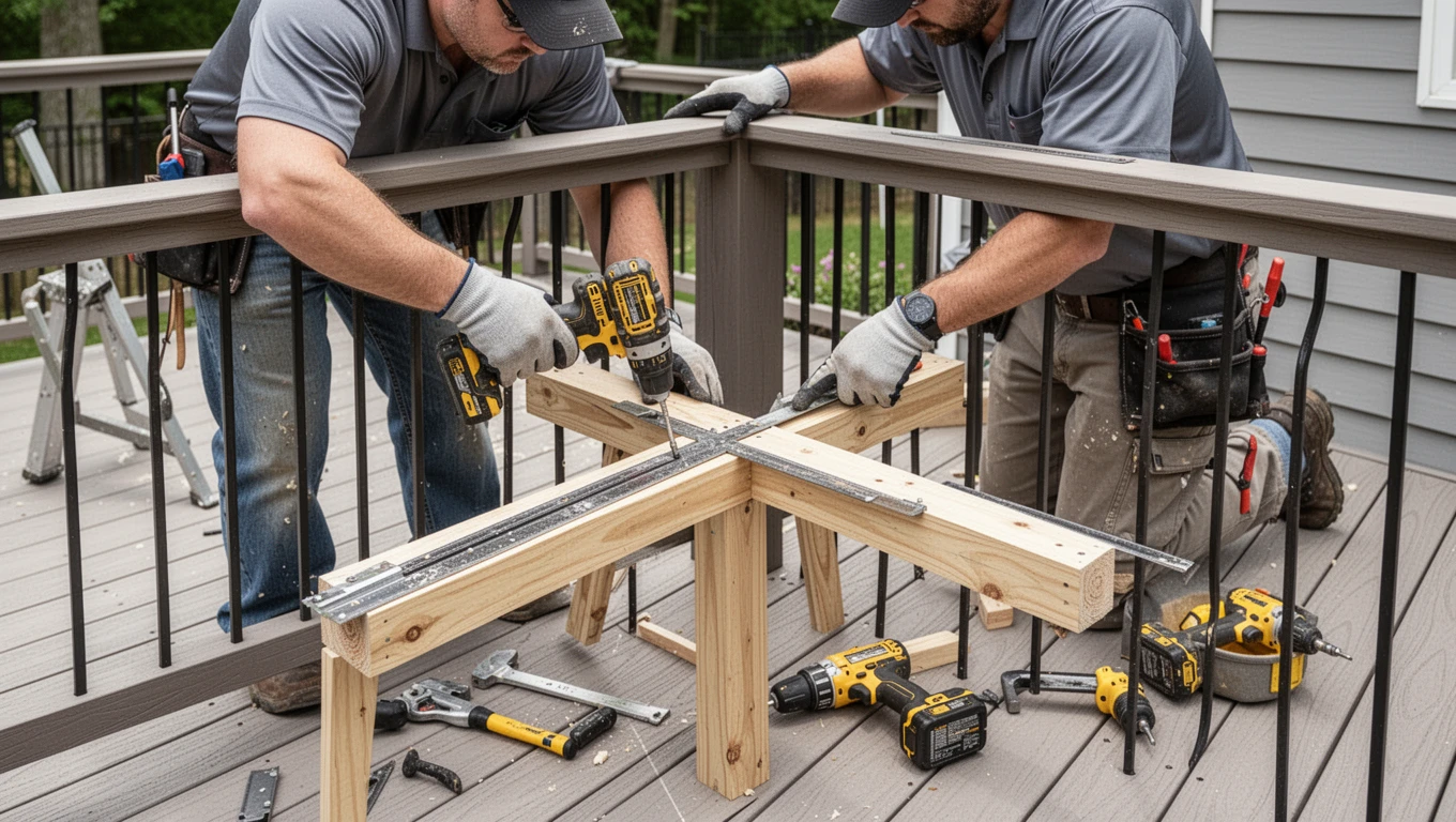Deck Railing Installation